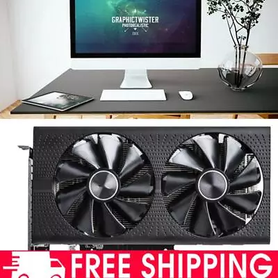 RX 580 8GB Graphics Card PCI-E 3.0 0x16 PC Video Card With Dual Fan For Gaming • $174.67