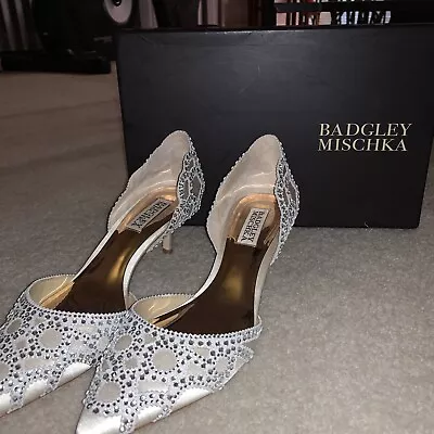 $99.99 • Buy Badgley Mischka Womens Ginny Ivory D’Orsays Size 7 (2260480)