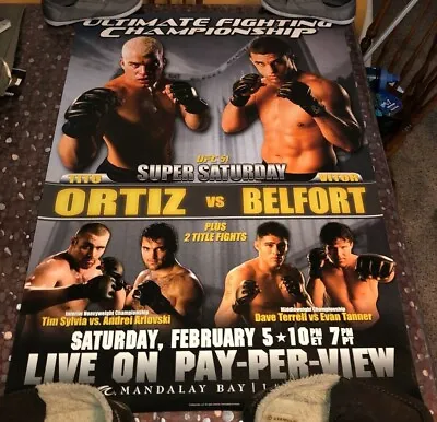 UFC 51 Poster Tito Ortiz Vitor Belfort Nick Diaz Evan Tanner Rare Pride Fc MMA • $125