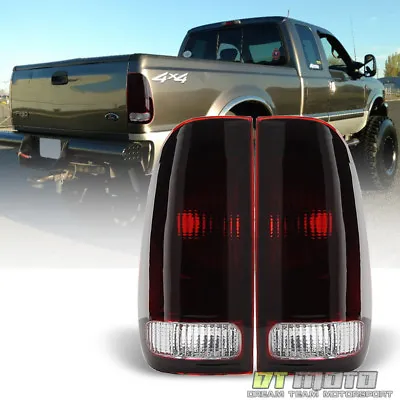$45.99 • Buy 1997-2003 Ford F150 99-07 F250 F350 SuperDuty Red Smoke Tail Lights Brake Lamps