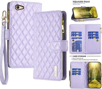 $14.50 • Buy Oppo A59 F1S Fashion Diamond-quilted PU Leather Multifunction Wallet Case