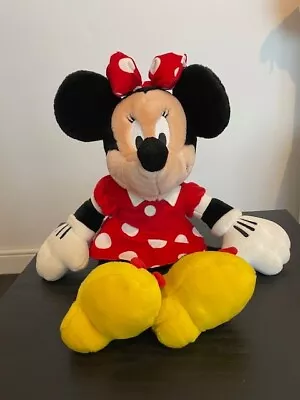 Walt Disney World Minnie Mouse Plush Toy Doll 11  Red Polka Dot Dress • £4.99
