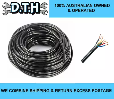 $306.24 • Buy 7 Core X 100m Trailer Light Cable 