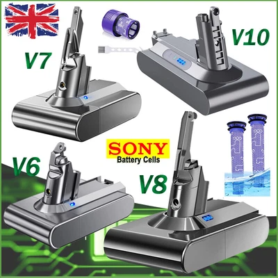 £28.49 • Buy 8Ah Replacement Battery For Dyson V6 V7 V8 V10 Animal Absolute SV10 SV12 /Filter