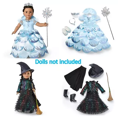 American Girl Kavi Costume Set Elphaba & Glinda Wicked For 18 Inch Dolls NEW BOX • $169.98