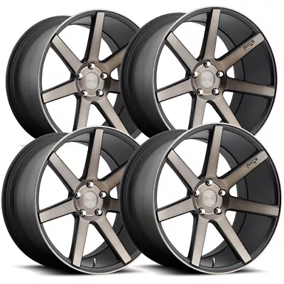 (Set Of 4) Niche M150 Verona 20x9 5x120 +35mm Black/Tint Wheels Rims 20  Inch • $1652