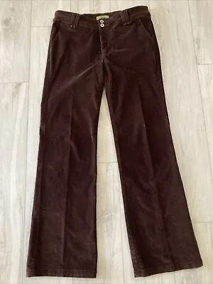 $29.99 • Buy Z CAVARICCI Vintage Boot Cut Pants Brown Corduroy Size 12 Excellent Condition