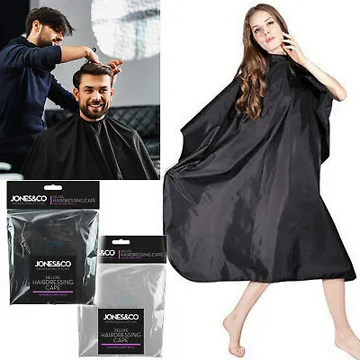 Barbers Hair Cut Cutting Hairdressing Hairdressers Salon Barber Gown Cape Black • £2.95