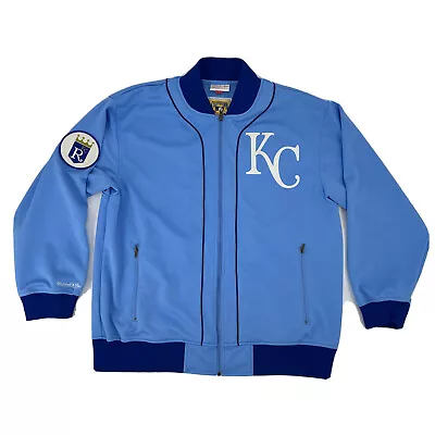 Mitchell & Ness Cooperstown Collection KC Royals Jacket Men's 44 (L) Full Zip • $74.99