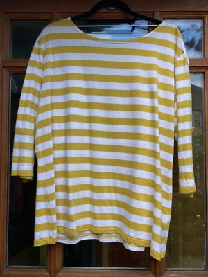 £9.99 • Buy Seasalt Sailor Top Size 20  Organic Cotton 3/4 Sleeve