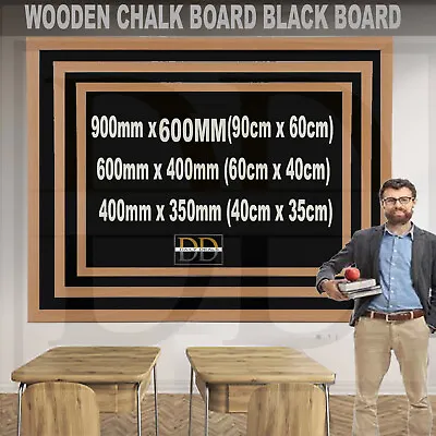 £8.30 • Buy Premium Blackboard Chalkboard Magetic Wooden Chalk Board Kids Message Memo Sign