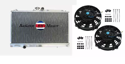 Aluminum Radiator For 2003-2008 Mitsubishi Lancer EVO 7 8 9  Manual Only+Fans • $148