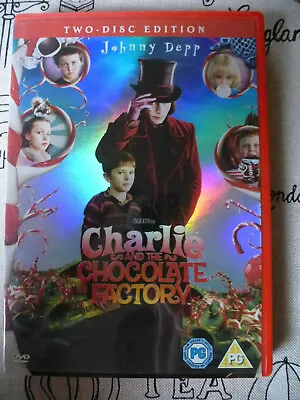 Charlie And The Chocolate Factory 2005 Film Starring Johnny Depp 2 Disc Edition • £3