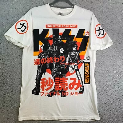 KISS End Of The Road Tour 2023 Japanese T-shirt Mens M White Band Concert Japan • $46.20