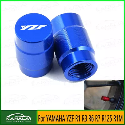 Accessories Tire Valve Aluminum Covers For YAMAHA YZF R1 R3 R6 R7 R125 R1M • $1.20