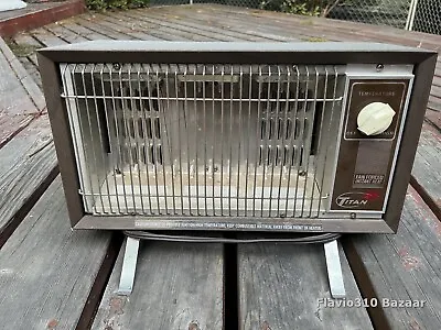Vintage TITAN Fan Forced Instant Heat Portable Space Heater - Tested & Working • $79