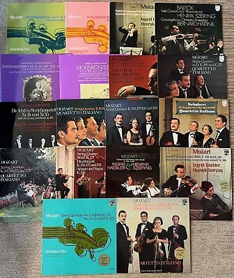 STRINGS LP LOT - GRUMIAUX TRIO/QUARTETTO ITALIANO/SZERYNG Mozart String Vinyl • $100