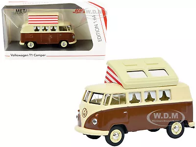 Volkswagen T1 Camper Bus W/ Pop-top Roof Brown 1/64 Diecast By Schuco 452026600 • $11.99