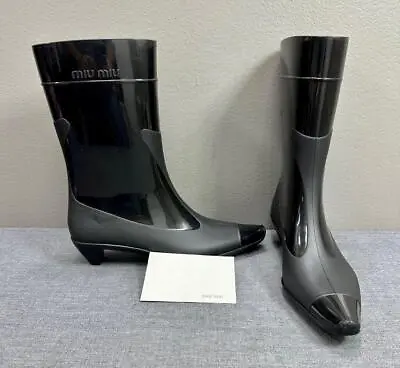 Gorgeous MIU MIU / Prada Women's Rain Boots Size 39 IT / 9 US Made In Italy • $124.99