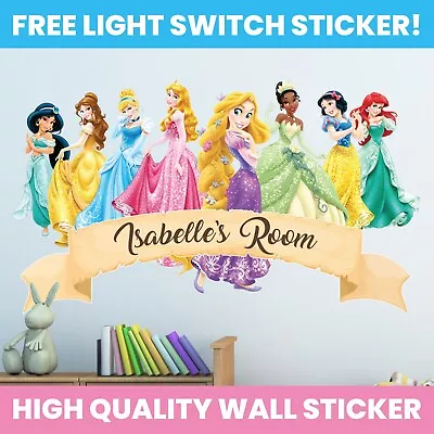 Disney Princess Sticker Decal Marvel Decor Kids Bedroom Decoration • £2.99