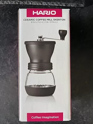 Hario Skerton Hand Coffee Grinder Ceramic Burr Clear Pour Over V60 Aeropress • £0.99