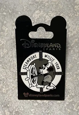 New Disney DLRP DLP Disneyland Paris Mickey Mouse Steamboat Willie Pin 1928 • $21.99