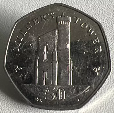 2014 Isle Of Man 50p Fifty Pence Coin - Milners Tower • £2.50