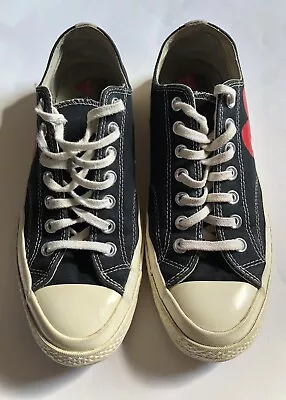£49.99 • Buy Converse Chuck 70 Low X Comme Des Garcons Play Black White 9UK Boxed