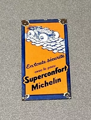 Vintage Michelin Man Tires Porcelain Sign Car Gas Oil Truck • $49.99