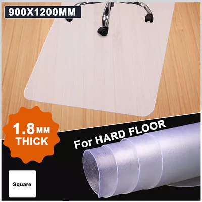 Chair Mat Carpet Hard Floor Protectors Home Office Room Desk PVC Mats 120X90CM • $24.99