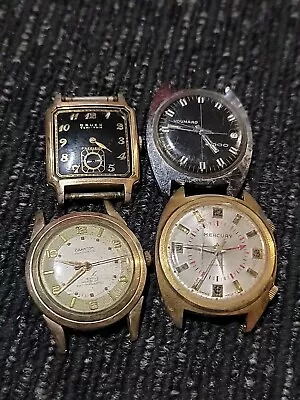 Vintage Mens Watch Lot: Gruen VeriThin Voumard 2000 Branton Automatic RARE LOT • $25