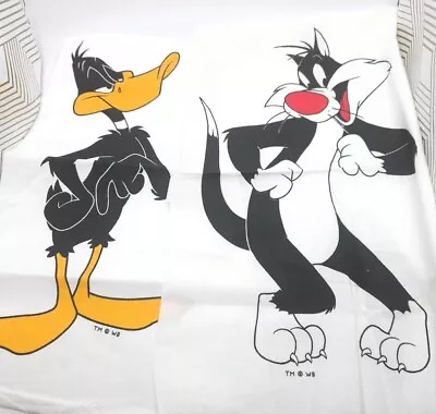 Vintage Daffy Duck & Sylvester The Cat Fabric Cut Outs 12  Pre Owned  • £24.53