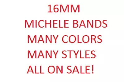 Michele 16mm Original Leather Band Milou Park Deco 16 Cloette Lilou Serein 16 • $42.99