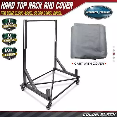 Black Hard Top Storage Cart With Dust Cover For Chevrolet Corvette Mercedes-Benz • $77.99