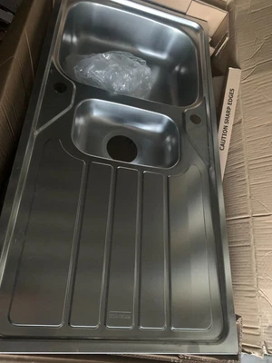 Franke Flash 1.5 Bowl Stainless Steel Sink 1000mm X 500mm (723jk) • £80.99