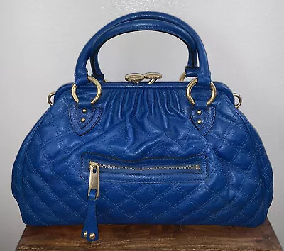 Y2K Marc Jacobs Blue Quilted Stam Bag Purse • $785.99