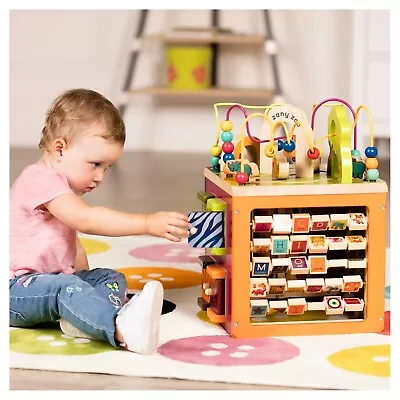 B. Toys Wooden Activity Cube - Zany Zoo 1-3 Years - Free Shipping & Return ! • $118.99