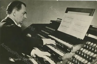 Musician Organ Player Vintage Music Photo • $15