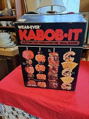  Wear-Ever KABOB-IT Electric Kabob Maker NEW NOS NEVER OUT OF BOX • $85