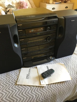 £275 • Buy Sony LBT-N355 Hi-fi System 5 CD Changer Cassette Radio & PS-LX56 Vinyl Turntable
