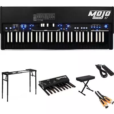 Crumar Crumar Mojo 61 Combo Organ Stage Bundle - Limited Edition Black • $2399