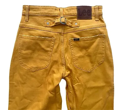 Lee Vintage Modern High Rise Stovepipe Buckle Back Relaxed Gold Jeans 3536688 • $29.99