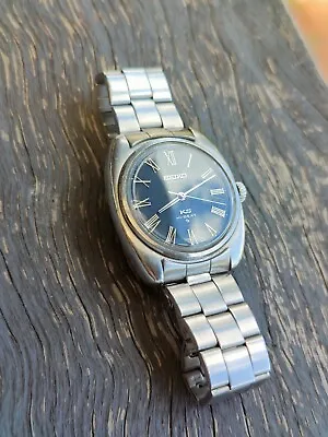 King Seiko 5621-7000 Rare Hi-Beat Automatic Blue Roman Dial • $650