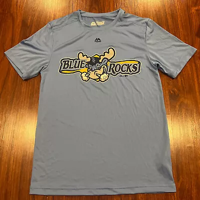 Majestic Men’s Wilmington Blue Rocks Jersey Shirt Small S Minor League Baseball • $10