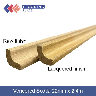 Superior Veneered Scotia/Beading 22mm X 2.4m - For Engineered Wood - 10 Pack • £124.99