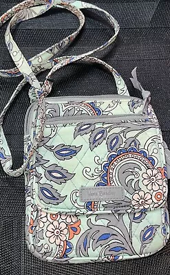 Vera Bradley Crossbody Purse Fan Flowers Floral Pattern • $14.99