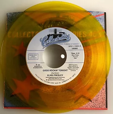 Elvis Presley / Good Rockin' Tonight / 1986 Yellow Vinyl 45rpm / Mint! • $30