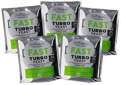 5x Still Spirits Fast Turbo Yeast 24 Hour • $30.96