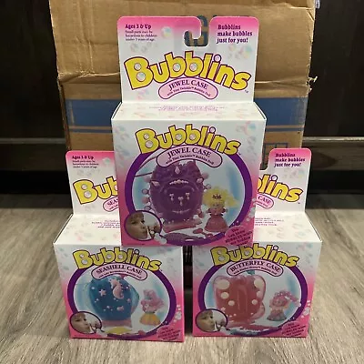 Hasbro 1990 Bubblins Lot Of 3 Jewel Butterfly Seashell With Shipping Box • $179.99