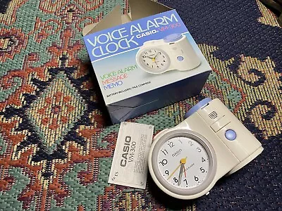 VTG CASIO VM-300 Voice Alarm Message Memo Clock JAPAN Needs Batteries W/ Box HTF • $497.97